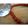 BRACELET BOULE 08MM CORNALINE