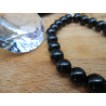 BRACELET BOULE 08MM OBSIDIENNE NOIRE