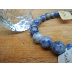BRACELET BOULE 08MM SODALITE BRÉSIL
