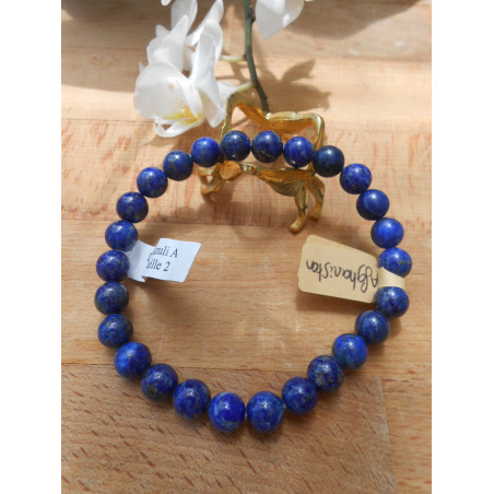 BRACELET BOULE 08MM LAPIS LAZULI