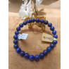 BRACELET BOULE 08MM LAPIS LAZULI