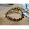 BRACELET BOULE 08MM OEIL DE TIGRE Qualité A
