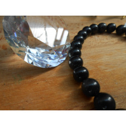 BRACELET BOULE 08MM OBSIDIENNE OEIL CÉLESTE