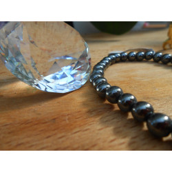 BRACELET BOULE 06MM HÉMATITE