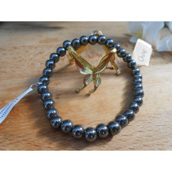BRACELET BOULE 06MM HÉMATITE