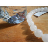 BRACELET BOULE 06MM JADE BLANC