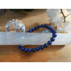 BRACELET BOULE 08MM LAPIS LAZULI