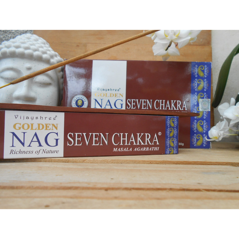 Encens 7 Chakras 20 bâtonnets Encens 7 Chakras 20 bâtonnets